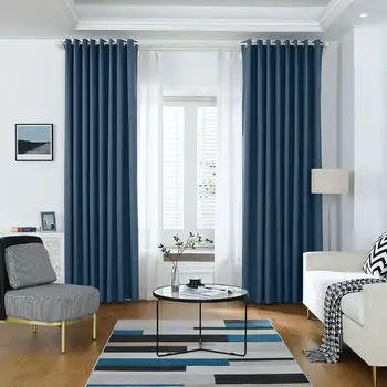 

Linen Curtains Room Darkening Light Blocking Thermal Insulated Heavy Weight Textured Rich Fine Linen Burlap Curtains for Bedroom