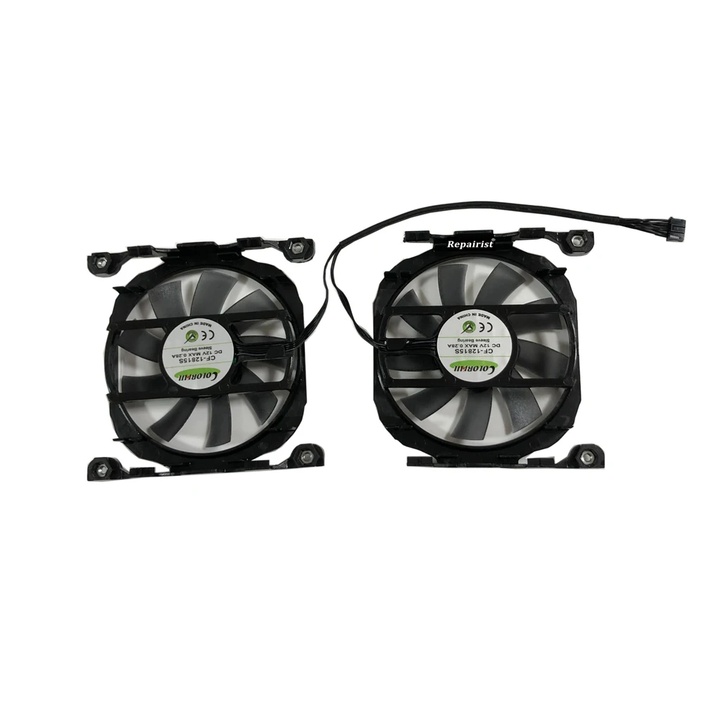 GPU 쿨러, 비디오 선풍기, CF-12815S 2 개 세트, Inno3D GTX 760 HerculeZ 2000s 2GB, INNO3D GTX 1070Ti X2 V2