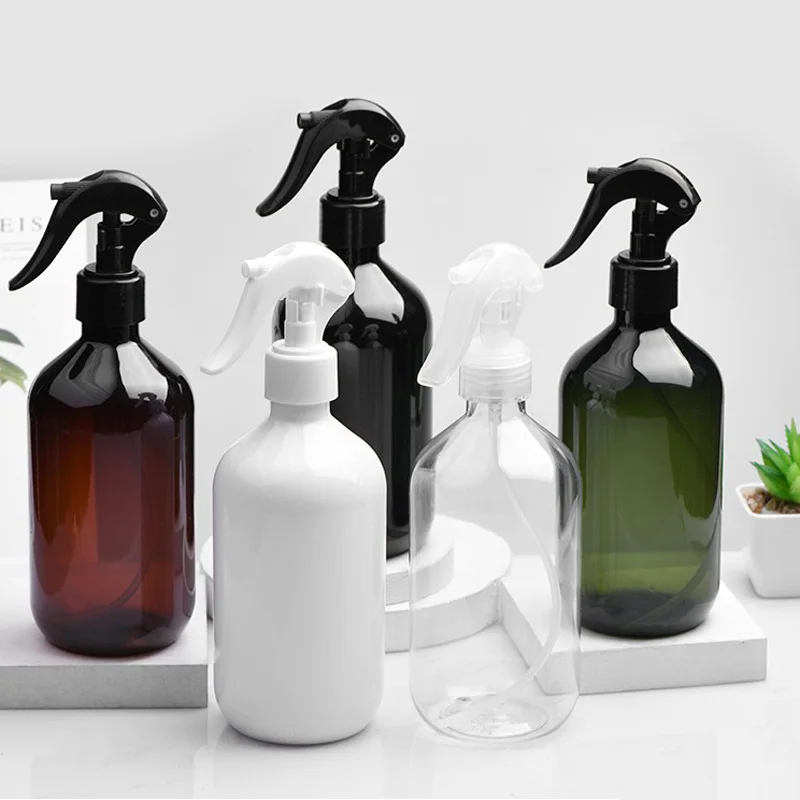 300ml 500ml X 12pc Empty Mist Trigger Plastic Bottle Personal Care Cosmetic Dispenser Bottles Mist Spray Containers White Brown double way hexagonal nylon column flat head plastic isolation glue screw nut post personal computer spacer column screw