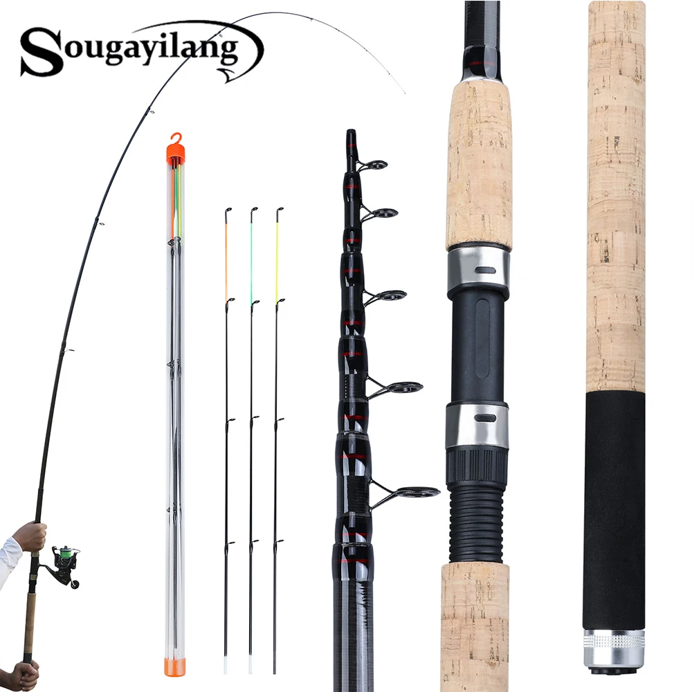 Sougayilang Portable 3.0-3.6m feeder fishing rod L M H Power Spinning Casting Fresh Water Travel Rod de pesca Carp Feeder pole Sougayilang Portable 3.0-3.6m feeder fishing rod L M H Power Spinning Casting Fresh Water Travel Rod de pesca Carp Feeder pole