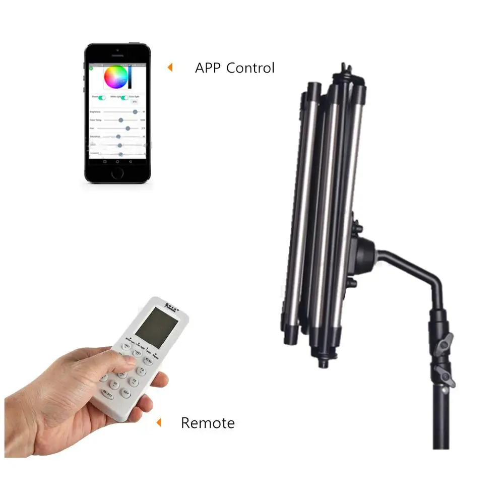 

Yidoblo Slim Foldable LED Light panels video light RGB & BIO Color Photography Studio Continue lighting LED Lamp Remote control