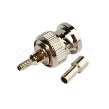 Superbat 10 шт. 75 Ом BNC разъем прямой обжимной соединитель RF коаксиальный разъем для кабеля RG174 RG33e16 LMR100 RG179 Видео тест Superbat 10 шт. 75 Ом BNC разъем прямой обжимной соединитель RF коаксиальный разъем для кабеля RG174 RG33e16 LMR100 RG179 Видео тест