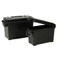 

Tactical Plastic Ammo Box Military Style Storage Ammo Can Lightweight Safes Ammo Accessory Crate Storage Case Bullet Field Box
