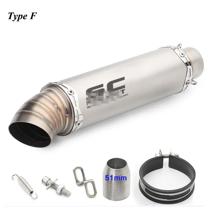 Выхлопная труба мотоцикла Akrapovic Escape Moto SC универсальный глушитель для HONDA CBR300 CB500X