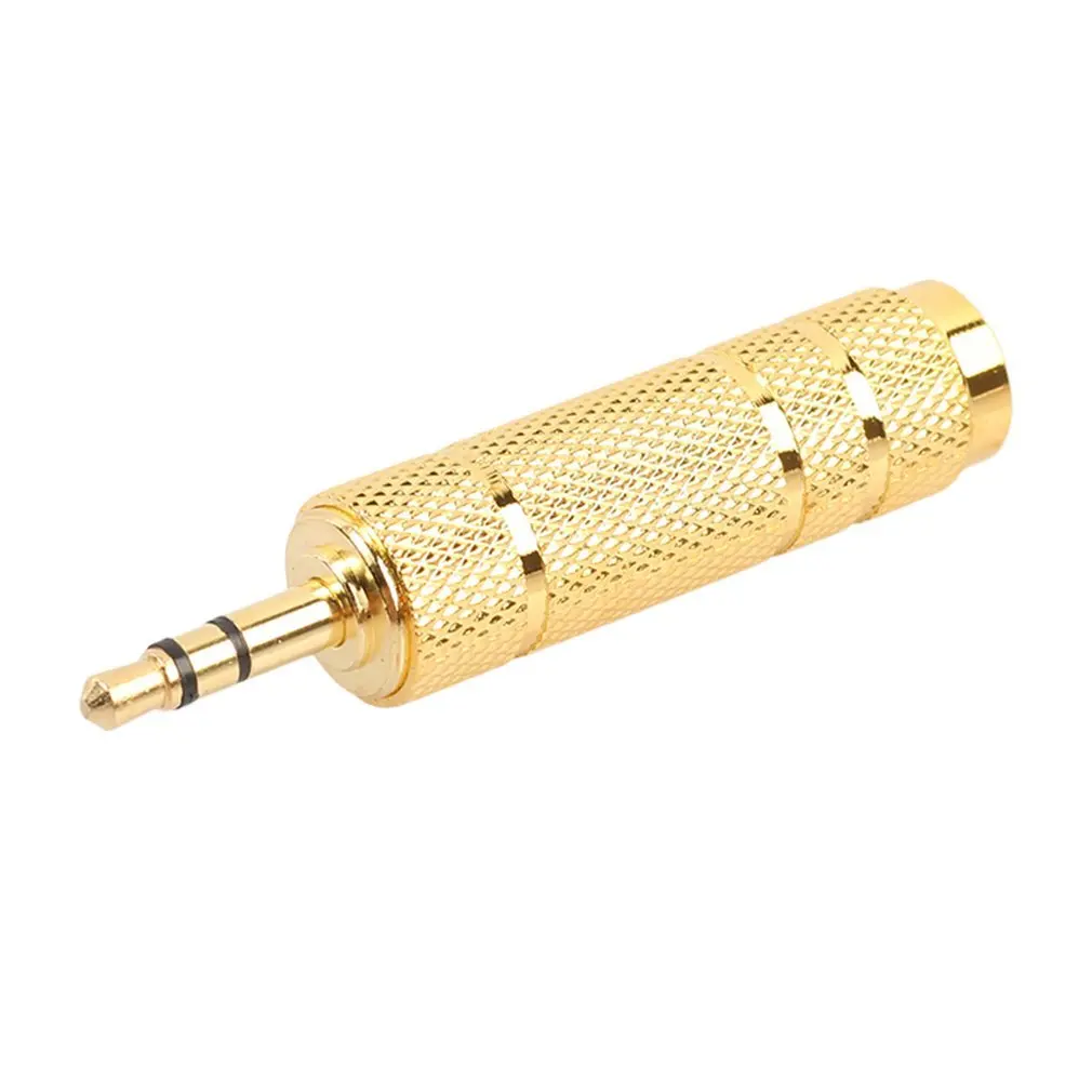3,5mm 1/8 дюймовый Мужской до 6,35 мм 1/4 дюйма переходник с внутренней резьбой 3,5 мм разъем для 6,35 мм стерео с разъемом адаптер для микрофон гарнитуры