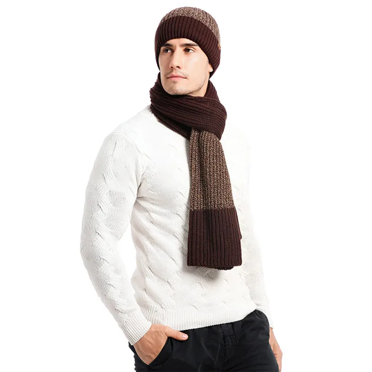 3/наборы, мужская шапка, перчатки и шарф, роскошный бренд, шаль, шарф для мужчин, зимняя повседневная шапка, рукавица, мужской череп, для улицы, теплый, Модный комплект