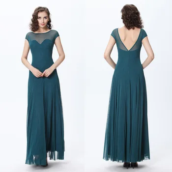 

Evening Dresses O-Neck Chiffion Straight Formal Dress Simple Prom Gown Vestido Con Piedreria Vestidos De Fiesta Dress Party