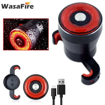 

Intelligent Bicycle Taillights Smart Bicycle Rear Light IPx6 Waterproof USB Charge cycling Tail Taillight Bike LED Light