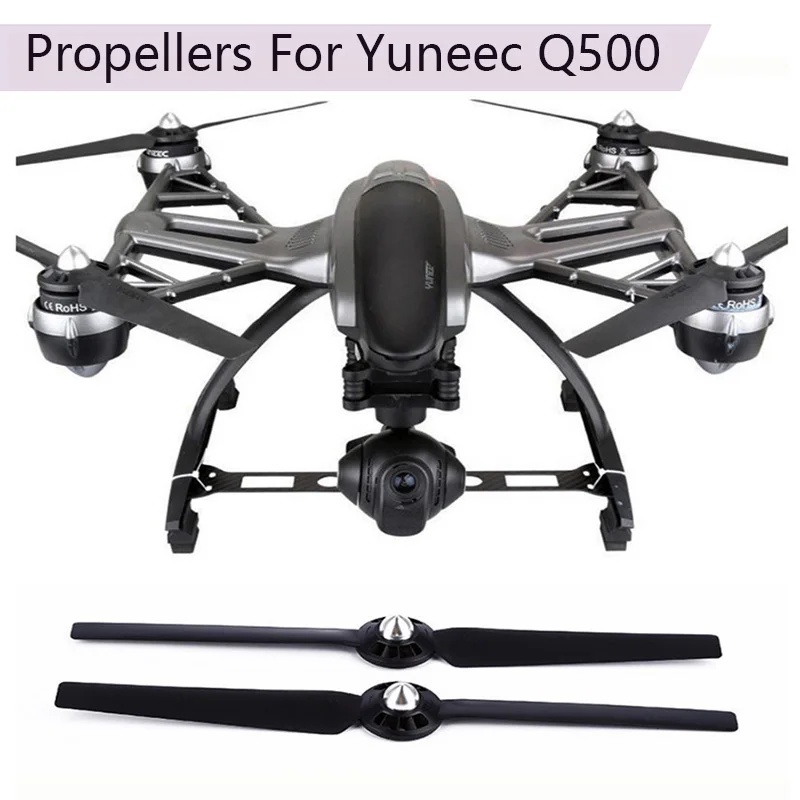 4pcs Propeller blades Guards Prop Crash Protector for YUNEEC Q500 4K Drone Black