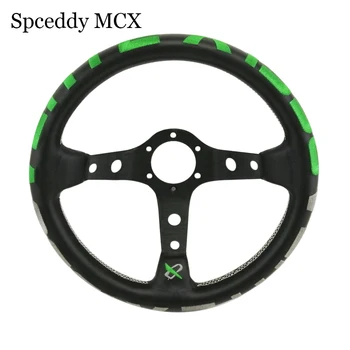 

13 Inch 330mm Genuine Leather Racing Steering Wheel Real Leather Racing Sport Steering Wheel With Embroidery Universal SW20S0518