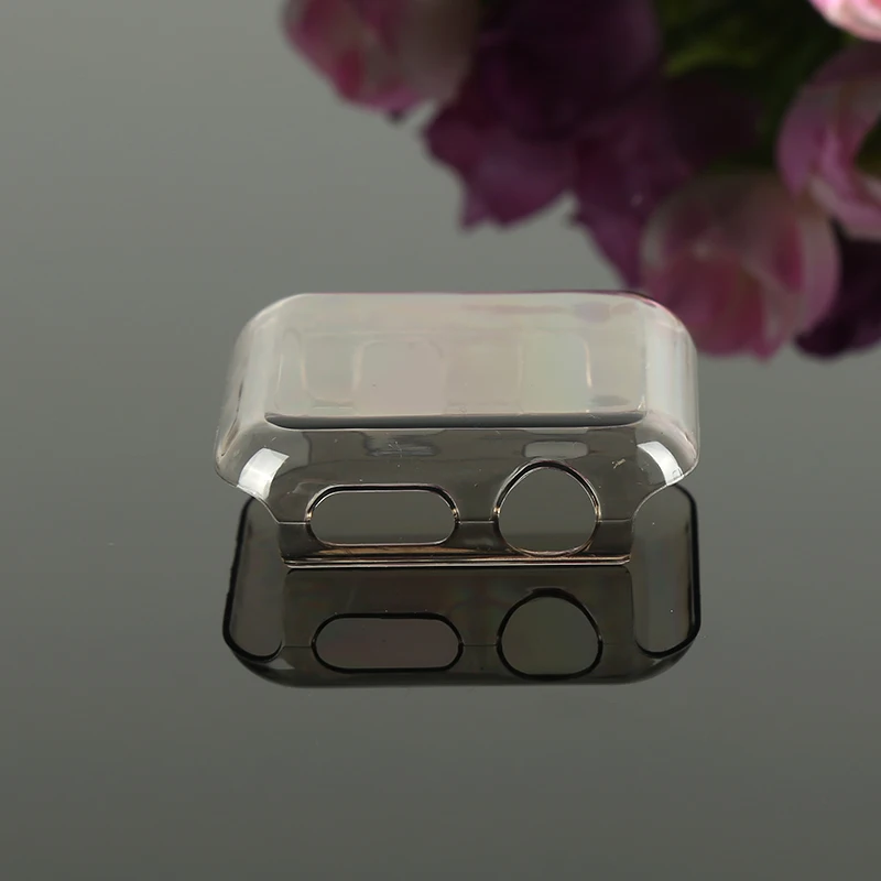 1 unit watch screen pc cover case for iWatch 2 38mm protective case cover smart watch screen film for apple watch 2 38mm