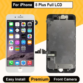 

Grade AAA High Quality Full Set LCD Display For iPhone 8Plus LCD Touch Screen Replacement Assembly Front Camera Tools Parts