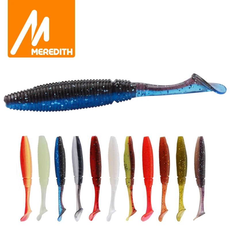 

MEREDITH 10pcs Absolut Minnow 80mm 3.7g Fishing Baits Paddle Tail Lure Wobbler Fishing Lures Artificial Fishing Soft Worm