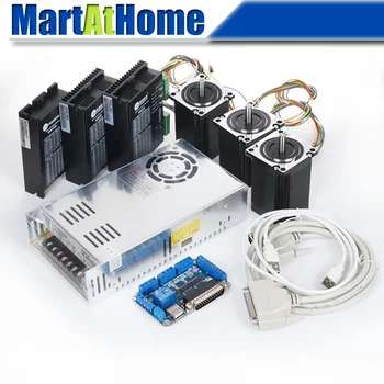 

CNC Kit 3 Axis Leadshine Stepper Driver M542 & Motor 57HS22 with 350w 24v Power Supply for Lathe, Plasma #SM642 @SD