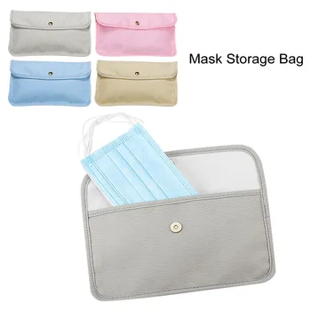 

Mask Storage Bag Makeup Bag Portable Travel Cosmetic Bag Mask Case Portable Disposable Face Mask Container Guarda Mascarillas