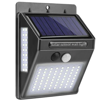 

New-100 Led Solar Light Outdoor Solar Wall Lamp Pir Motion Sensor Waterproof Bulb for Outdoor Garden Yard Porch Deck