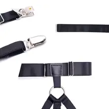 1 пара Мужская рубашка остается бизнес форма подвязки ноги бедра чулок регулируемый