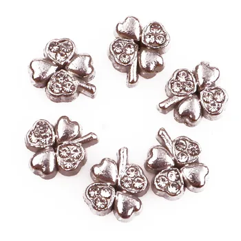 

40pcs F1067 leaf with rhinestones plant Floating charms Zinc Alloy Suitable for Floating Locket DIY Jewelry Pendant Necklace