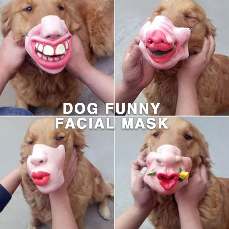 Маска в масках для собак на Хэллоуин Униформа код латекса мордочка забавные