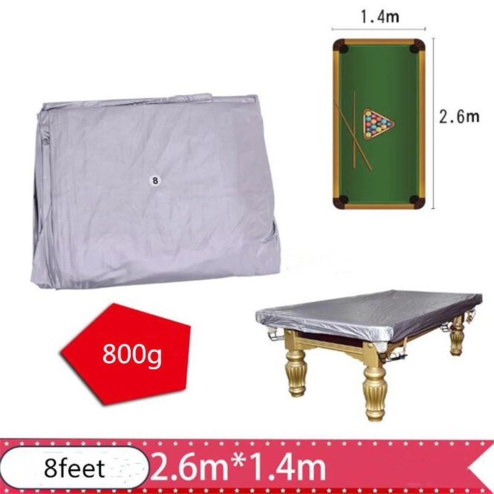 

PVC Dustproof Waterproof Accessories Full Pool Outdoor Snooker Furniture Rip Resistance Billiard Table Cover Heavy Duty Solid