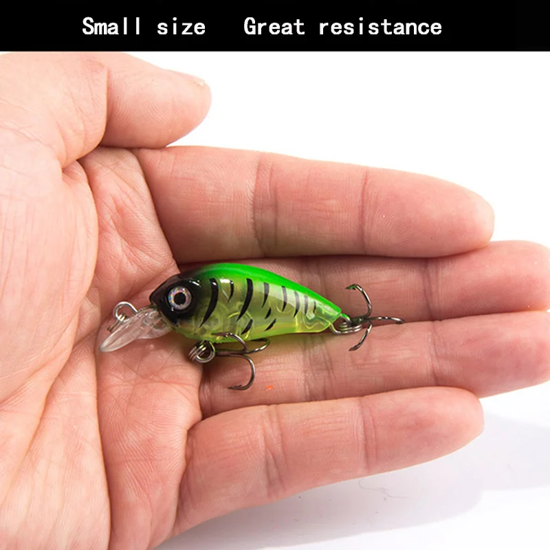

Luya Bait Pocket 3D Realistic Fisheye Lure Bait Bait Hard Bait 4.5cm/4g Small Fish Special Killing Built-in Bead Bait