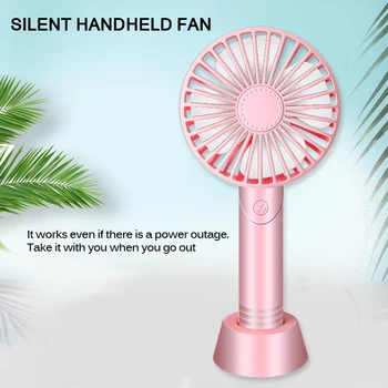 

2020 Mini Fan USB Rechargeable Fan Handheld Personal Portable Cooler With Strap Adjustable 3 Speed For Office Outdoor Travel