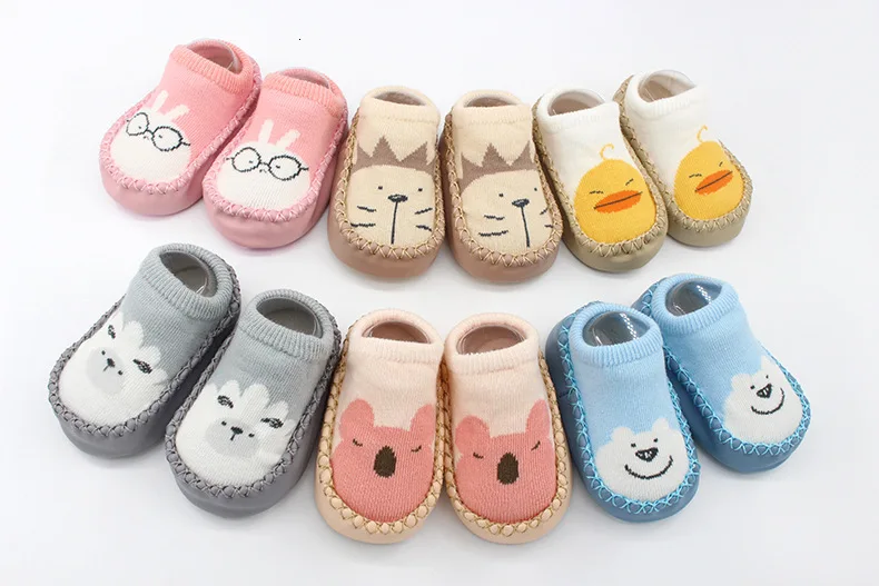 Обувь для малышей; носки с героями мультфильмов для малышей; Детские домашние носки-тапочки; нескользящие носки для малышей; мокасины; Тапочки