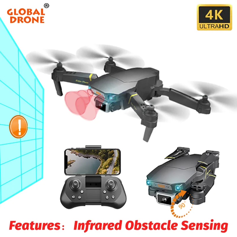 Глобальный Дрон GD89 4K Квадрокоптер Радиоуправляемый вертолет WIFI FPV складной