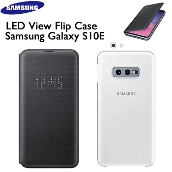 

100% Original Samsung Galaxy S10E Smart VIEW LED Wallet Cover Flip Case 5.8in EF-NG970P Leather Auto Sleep Cover