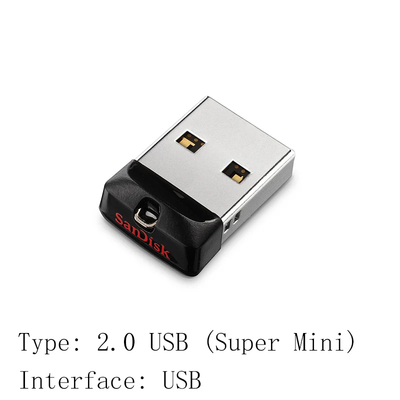 Флеш-накопитель sandisk, 64 ГБ, 32 ГБ, 16 ГБ, мини USB флеш-накопитель, 32 64, 16 ГБ, флеш-накопитель 2,0, USB флешка, диск на ключ, память для телефона - Цвет: CZ33