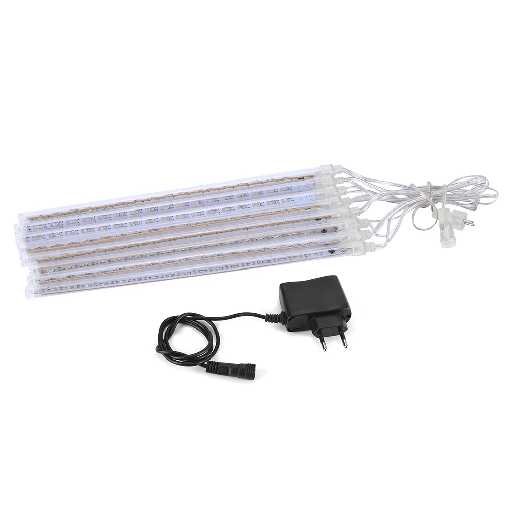 

New Year 30cm Outdoor Meteor Shower Rain 8 Tubes LED String Lights Waterproof For Tree Christmas Wedding Party Decoration