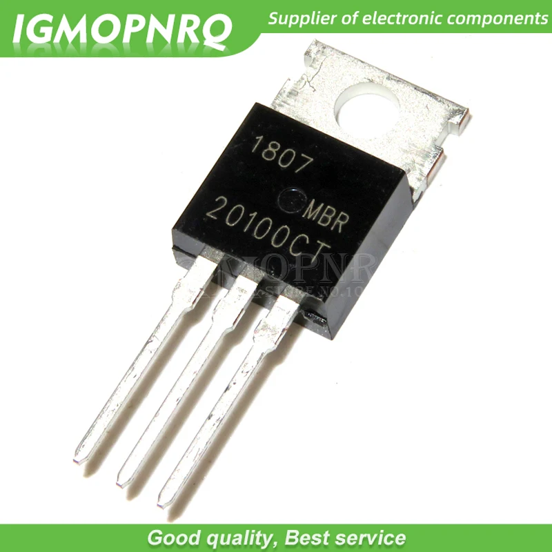 5PCS MBR20100CT 20A 100V Schottky Rectifier TO-220 NEW