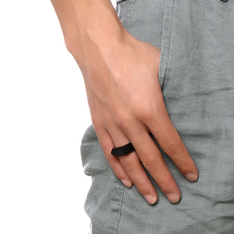 Персонализированные кольца из нержавеющей стали персонализированная