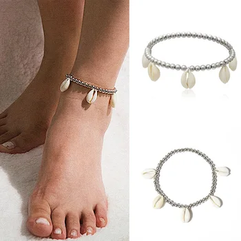 

jewelry personality metal sand hundred DaJiao ACTS the role of simple geometric round pearl shells were female