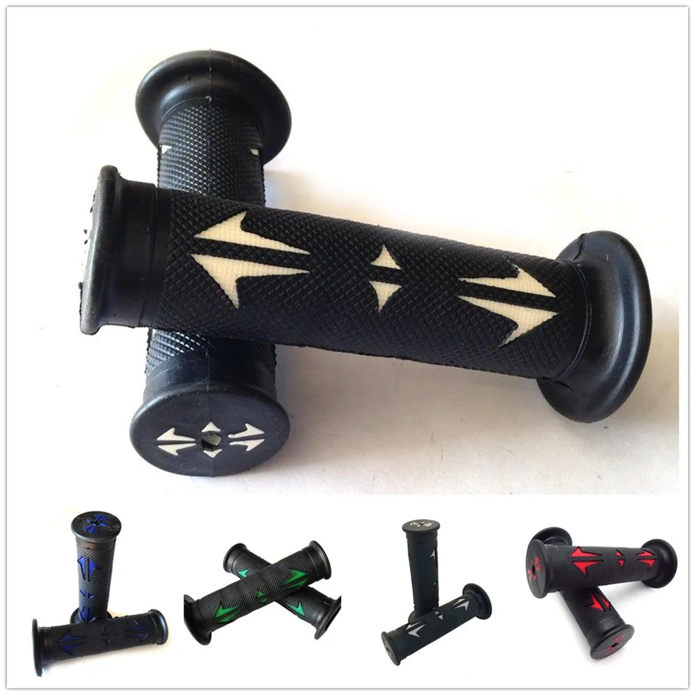 Universal 22mm 7/8&quot ATV Dirt Bike Hand Grips Handlebar For Honda Kawasaki Suzuki aftermarket free shipping motorcycle parts gray |