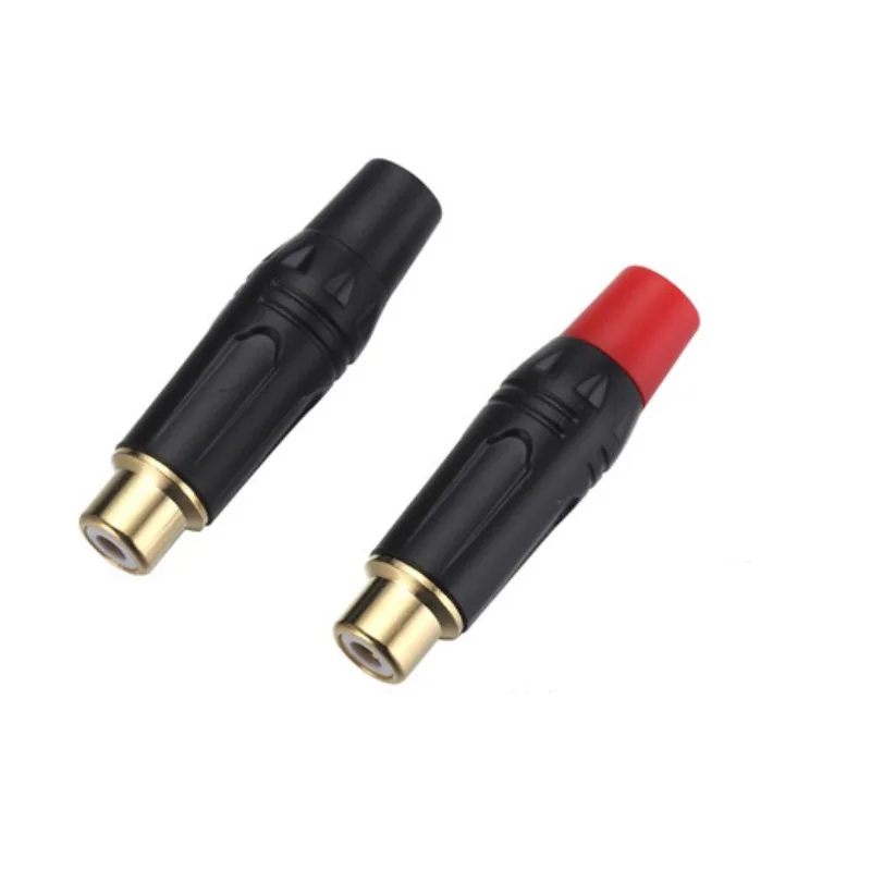 40 шт./лот позолоченный аудиоразъем RCA гнездовой разъем паяльный Кабельный