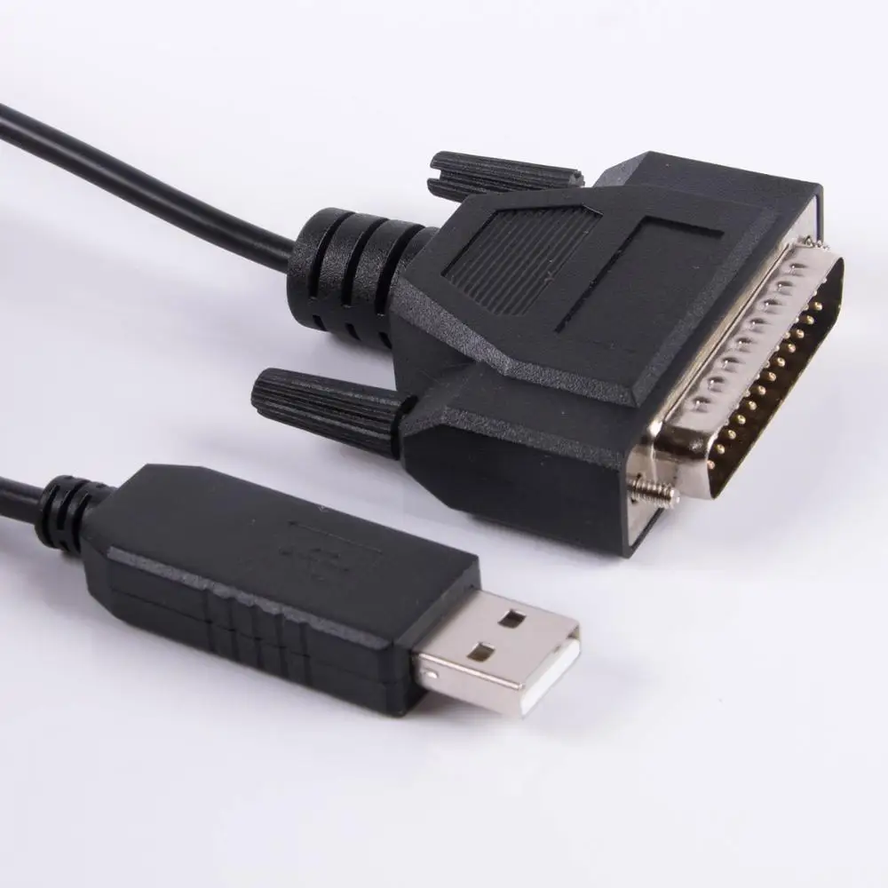 Conector Macho Ftdi Usb para Rs232 25 Pinos Db25 Adaptador Serial Cnc Cabo de Programação Compatível com Cabos de computador e conectores - Imagem 2