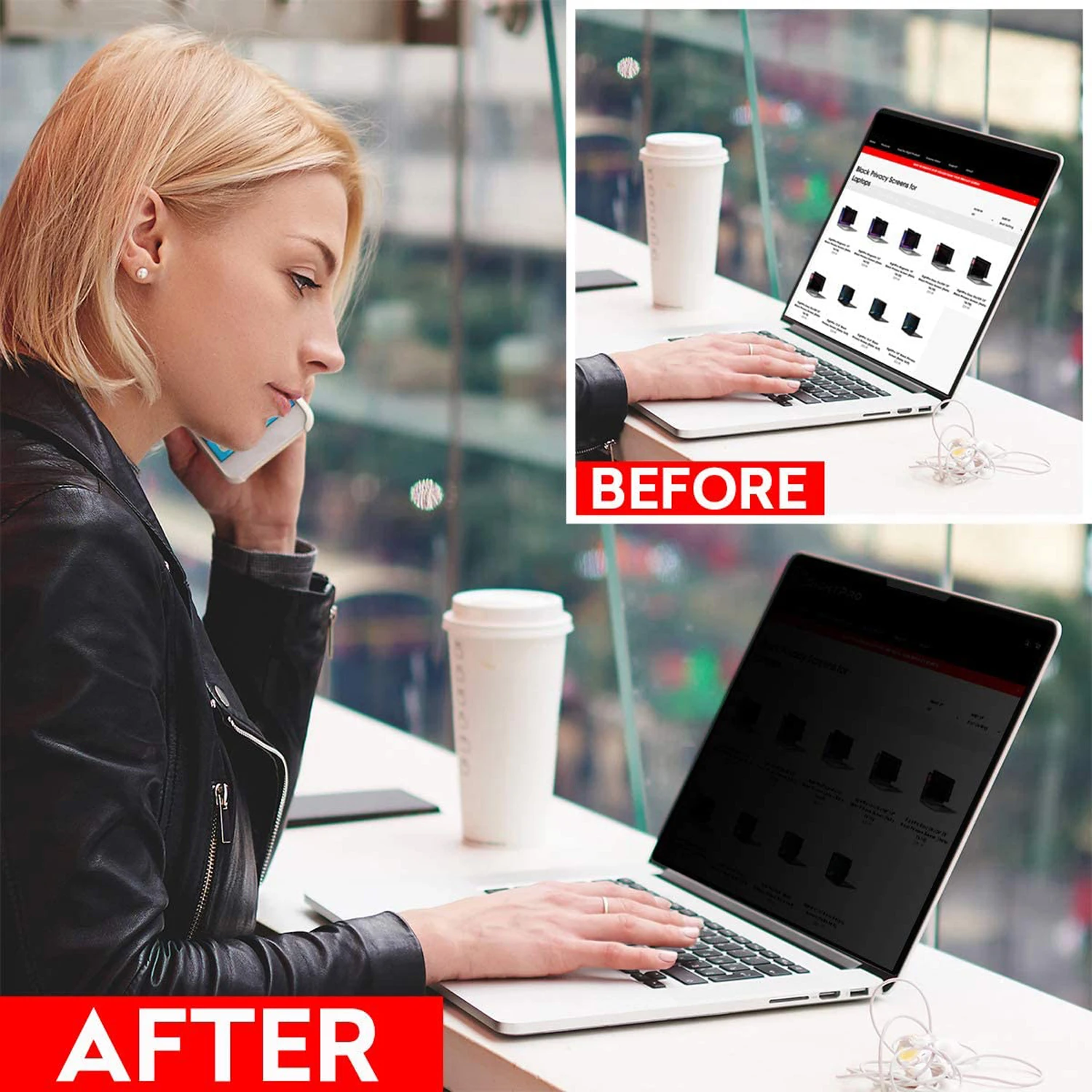 Magnetic Privacy Filter Anti-Glare Screen Protector for MacBook Pro 13" With Retina Display (2012-Mid )- A1278, A1425, A1502