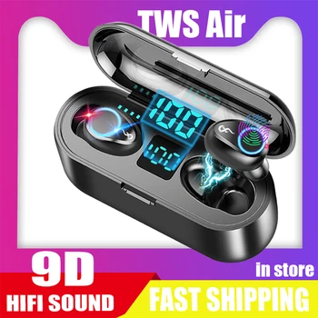 

NEW Fashion TWS Bluetooth 5.0 Earphones Charging Box Wireless Headphone 9D Stereo Sports Waterproof Earbuds Headsets Wit