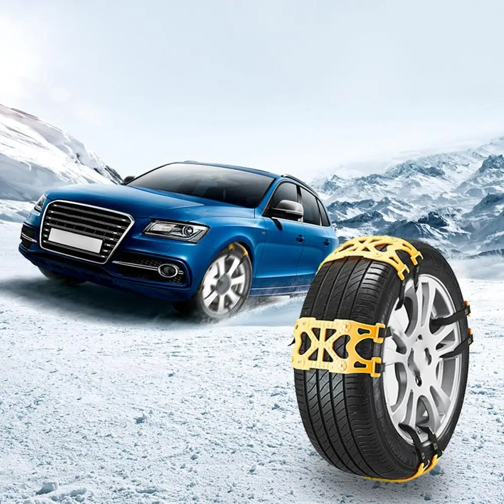 Зимние шины для безопасности дорожного движения автомобильные шины для снежной безопасности двойные аксессуары регулируемые противоскользящие колеса цепочка из ТПУ любовь