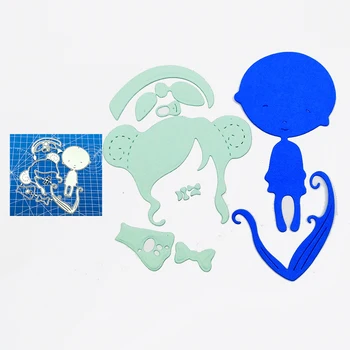 

Boy Girl Suit Craft Metal Cutting Frame Templates Scrapbooking Embossing Paper Cards Photo Album Craft Stencils Dies