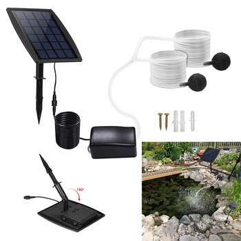 

Solar Powered Charging Water Mini Aquarium Water Pump Air Pump Plant Fish Tank Oxygen Air Compressor Aerator Air Flow Maker