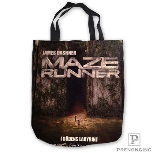 Пользовательские холст лабиринт runner1 ToteBags ручная сумка для покупок Повседневная