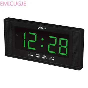 

Large display electronic led wall clock with alarm clock Home use desktop alarm clock Europe 24 hour clock