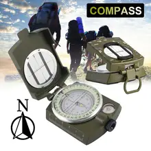 Тактический Прицельный светящийся компас, Компас для выживания, Военный Открытый направляющий инструмент, геологическое оборудование, кемпинг, туризм, путешествия