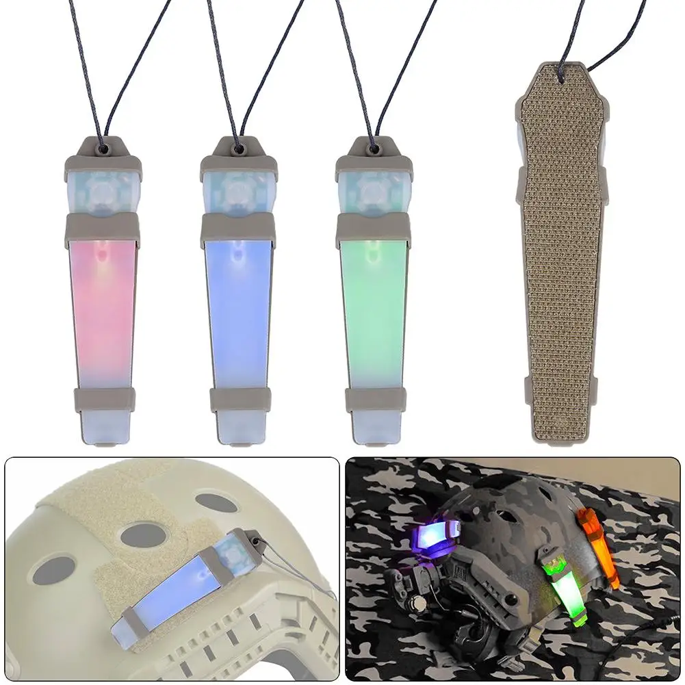 

Waterproof Detachable Outdoor Survival Helmet Signal Light Safety LED Strobe Flashing Lamp with Sling For Camping Hiking Cycling