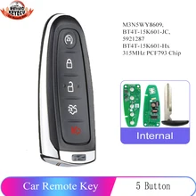 Keyecu BT4T-15K601-Hx começo remoto smart prox chave fob transmissor 5b para ford edge, fuga, expedição, c-max, taurus m3n5wy8609