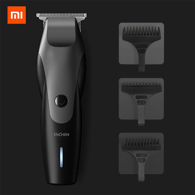 

XIAOMI hair clipper ENCHEN usb charging low noise hair trimmer men's beard trimmer hairdresser hair clipper Modeling tool 4