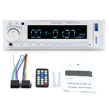 

Car Radio 1 Din In-Dash Fm/Bluetooth/Usb/Mp3 Multimedia Player Remote Control 12V 4-Channel Output Auto Radio