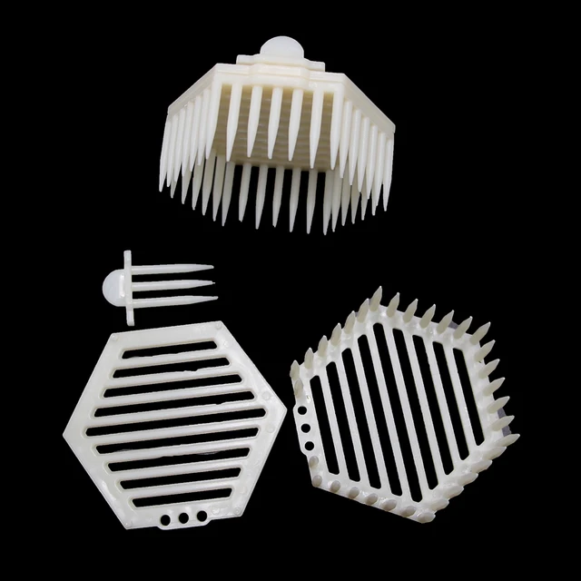 4Db Queen Ketrec Nevelő Rendszer Műanyag Méh Ketrecek Királyellátások Méhes Honig Cella Méhek Eszközök Apicultura Berendezések Méhészkészlet